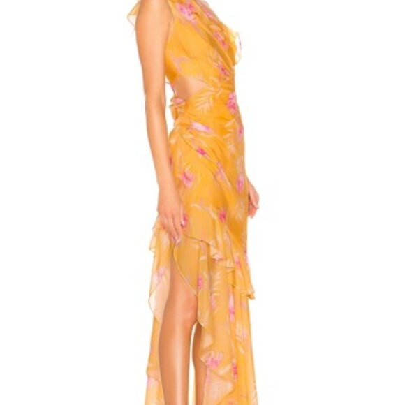 AMUR VI GOWN GOLDEN YELLOW - Picture 6 of 11